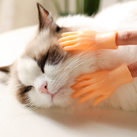 Pet Massage Finger Cots and Cat Gloves, Massage Finger