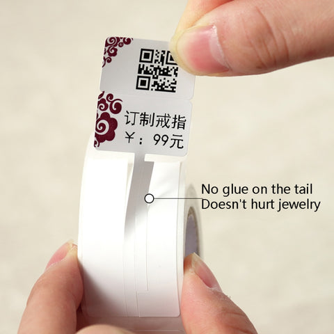 2 PCS Jewelry Tag Price Label Thermal Adhesive Label Paper for NIIMBOT B11 / B3S, 02F 100 Sheets, 02T 100 Sheets, 02F Festive Red 100 Sheets, 02T Auspicious Cloud Red 100 Sheets, 02T Feather Ink 100 Sheets, 02T Midnight 100 Sheets, 02T Cardamom 100 She...