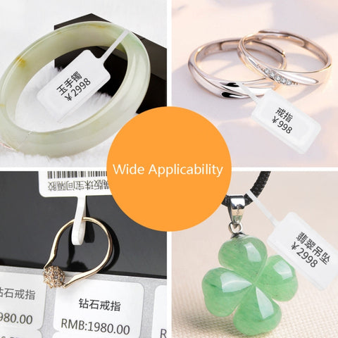 2 PCS Jewelry Tag Price Label Thermal Adhesive Label Paper for NIIMBOT B11 / B3S, 02F 100 Sheets, 02T 100 Sheets, 02F Festive Red 100 Sheets, 02T Auspicious Cloud Red 100 Sheets, 02T Feather Ink 100 Sheets, 02T Midnight 100 Sheets, 02T Cardamom 100 She...