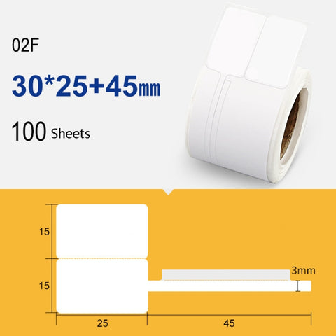 2 PCS Jewelry Tag Price Label Thermal Adhesive Label Paper for NIIMBOT B11 / B3S, 02F 100 Sheets, 02T 100 Sheets, 02F Festive Red 100 Sheets, 02T Auspicious Cloud Red 100 Sheets, 02T Feather Ink 100 Sheets, 02T Midnight 100 Sheets, 02T Cardamom 100 She...
