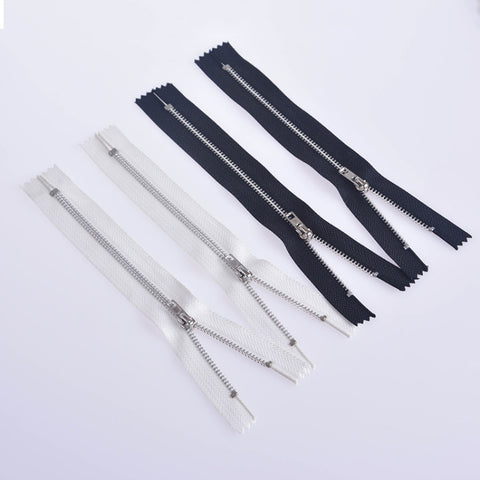 100 PCS No.3 Metal Copper Zipper Pants Placket Zipper, 8cm, 9cm, 10cm, 11cm, 12cm, 14cm, 15cm, 16cm, 18cm, 19cm, 20cm, 25cm