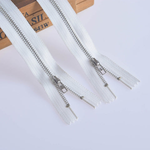 100 PCS No.3 Metal Copper Zipper Pants Placket Zipper, 8cm, 9cm, 10cm, 11cm, 12cm, 14cm, 15cm, 16cm, 18cm, 19cm, 20cm, 25cm