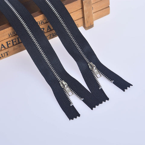 100 PCS No.3 Metal Copper Zipper Pants Placket Zipper, 8cm, 9cm, 10cm, 11cm, 12cm, 14cm, 15cm, 16cm, 18cm, 19cm, 20cm, 25cm