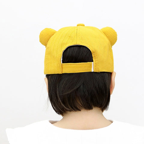 MZ8986 Cartoon Cat Embroidery Pattern Baby Hat Spring and Autumn Thin Cap Children Sunscreen Sun Hat, Suitable for Baby 6-24 Months