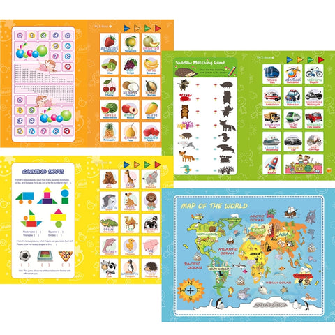 English Thai Learning Ebook Puzzle Electric Audio Book For Children, Orange, Green