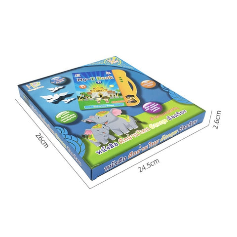 English Thai Learning Ebook Puzzle Electric Audio Book For Children, Orange, Green