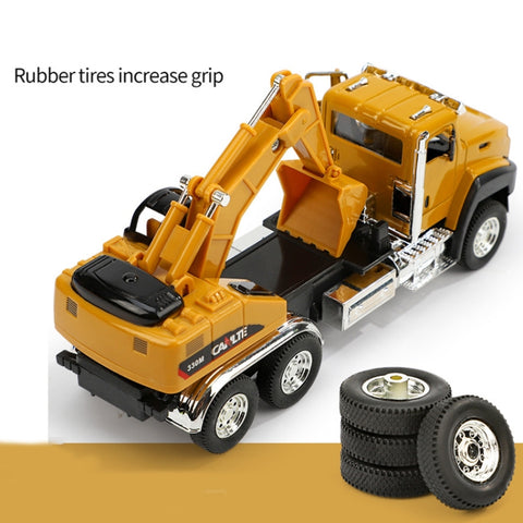 Children Toy Engineering Vehicle Set Simulation Alloy Car Model, Cement Mixer, Excavato, Dump Truck