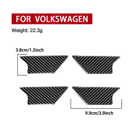 For Volkswagen Magotan / CC 3pcs /Set Left Hand Drive Inner Door Handle Trim Stickers