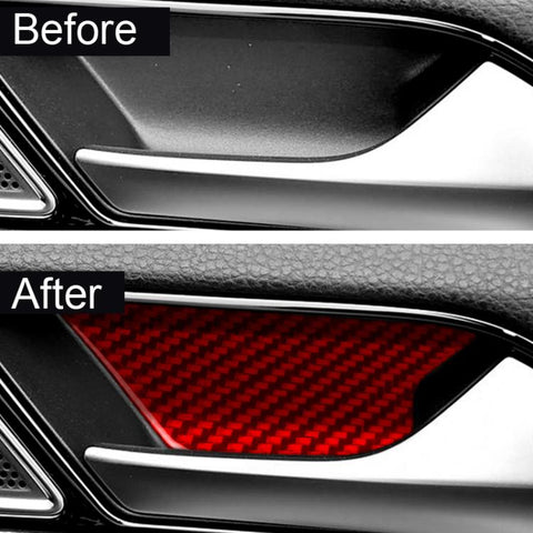 For Volkswagen Magotan / CC 3pcs /Set Left Hand Drive Inner Door Handle Trim Stickers