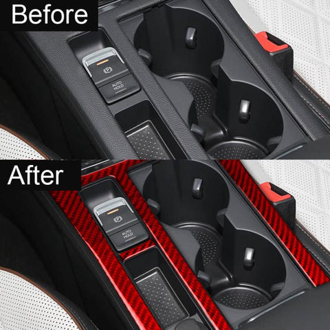 2pcs /Set Center Console Cup Holder Trim For Volkswagen Magotan/CC Left-Hand Drive