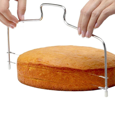 Stainless Steel Adjustable Wire Cake Cutter Slicer Leveler DIY Cake Baking Tools, Cake Cutter
