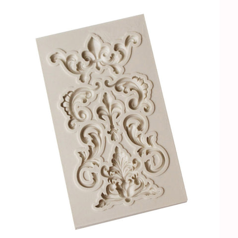 2 PCS Border Silicone Mold Fondant Mold Cake Decorating Tools Chocolate Mold, Border Silicone Mold