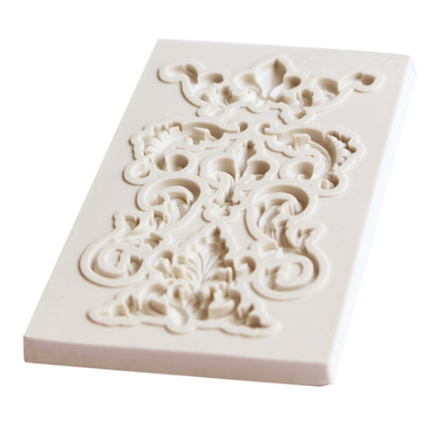 2 PCS Border Silicone Mold Fondant Mold Cake Decorating Tools Chocolate Mold, Border Silicone Mold