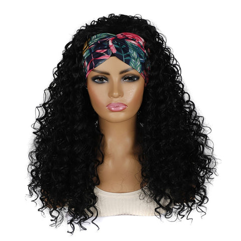 Hairband Wig Headgear Volume Chemical Fiber Wig Headgear, Black Hair Band 1B#O, Stars And Stripes Headband 1B#H, Leopard Headband 1B#G, Flower Hair Band 1B#C, 1B#XC, 4#XK, 27#XB, 33#XG, 613#O, 613#A, 613#G, 613#XC