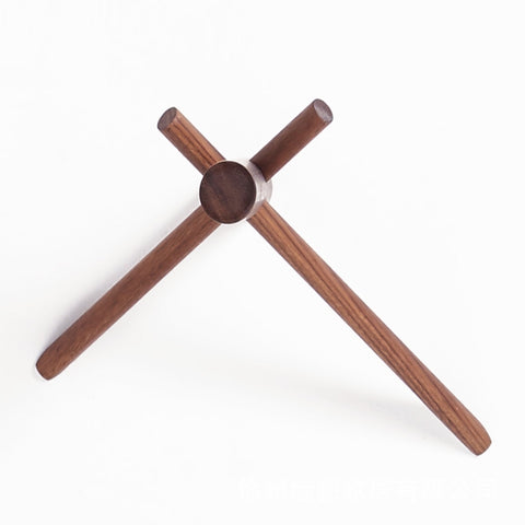 Solid Wood Hanger Wall Decoration Coat Hook, Beech Hook, Black Walnut Hook