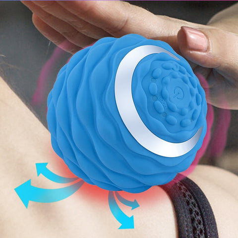 Yoga Silicone Fascia Ball Deep Muscle Relaxation Foot Massage Ball, Blue, Black, Rose Red