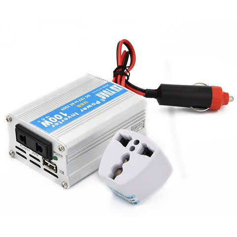 XUYUAN 100W Car Inverter Car Notebook Power Supply with USB, 12V to 220V, 24V to 220V