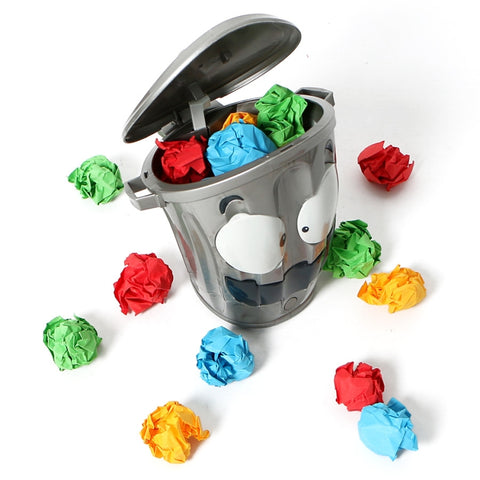 Electric Crazy Trash Can Indoor Competitive Shooting Game Decompression Trash Can Toy, Electric Crazy Trash Can