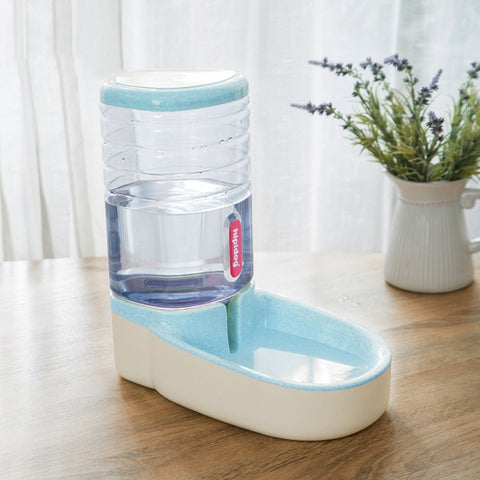 Hipidog Pet Automatic Feeder Cat & Dog Waterer Feeding Bowl Combined Grain Storage Bucket, Drinking Fountain (Blue), Drinking Fountain (Green), Drinking Fountain (Pink), Drinking Fountain (Grey), Feeder (Blue), Feeder (Green), Feeder (Pink), Feeder (Grey)