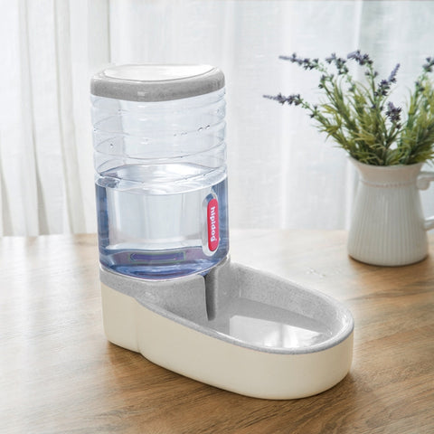 Hipidog Pet Automatic Feeder Cat & Dog Waterer Feeding Bowl Combined Grain Storage Bucket, Drinking Fountain (Blue), Drinking Fountain (Green), Drinking Fountain (Pink), Drinking Fountain (Grey), Feeder (Blue), Feeder (Green), Feeder (Pink), Feeder (Grey)
