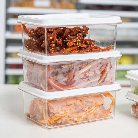Refrigerator Storage Fresh-Keeping Box Kitchen Can Be Stacked With Frozen Fruit Sealed Box, Small, Medium, Large