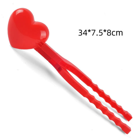 Children Winter Outdoor Snowball Clip Toy Parent-Child Snowball Fight Mold, Style:, 15 PCS Yellow Mini Duck, 10 PCS Red Mini Love, 3 PCS Large Love, 3 PCS Large Pentagram, 3 PCS Large Love + Pentagram