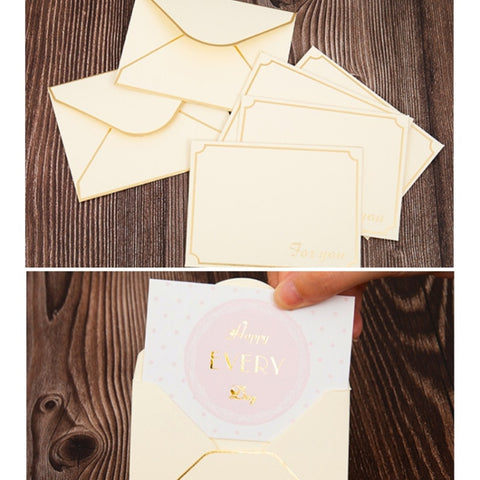 100 PCS Valentines Day Bronzing Greeting Card Flower Shop Birthday Thank You Card, Wish You All The Best, I Miss You Every Day, Thank You Very Much, I Keep You In My Heart Forever, Happy Every Day, Send You My Heart, Bright Future Happy Life           ...