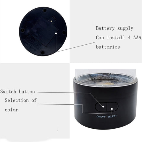 Cylindrical LED Simulation Jellyfish Light USB Powered Colorful Jellyfish Atmosphere Light, 10.5 x 10.5 x 29.4cm