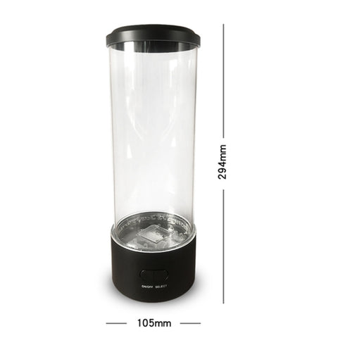 Cylindrical LED Simulation Jellyfish Light USB Powered Colorful Jellyfish Atmosphere Light, 10.5 x 10.5 x 29.4cm