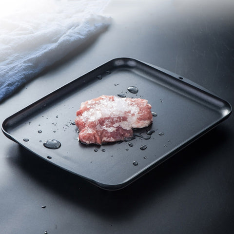 Aluminum Alloy Quick Thawing Plate Rectangle Food Thawing Deicing Tray, Aluminum Quick Thawing Plate