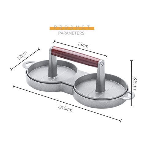 Aluminum Alloy Burger Press Meatloaf Press Mold, 1PC Aluminum Alloy