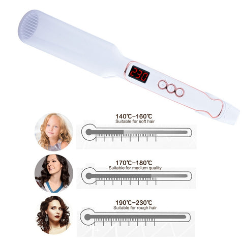 Multi-functional Long & Short Hair Styling Iron Ceramic Tourmaline Volumizing Hair Iron, US, EU, CN