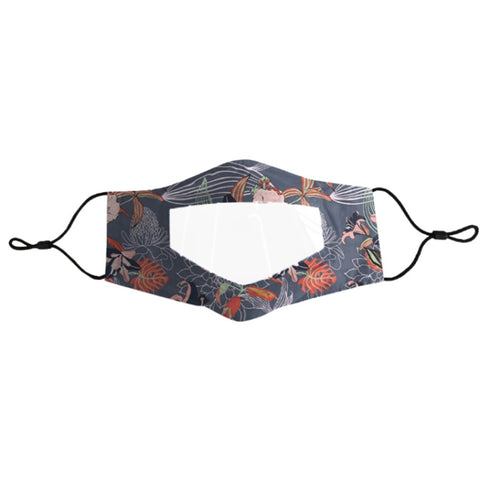 Anti-Fog Lip Language Face Shield For The Deaf And Mute Solid Color Printing Face Shield, Red, Black, Gray, Lake Blue, Printing A, Printing B, Printing C, Printing D, Additive A, Additive B, Additive C