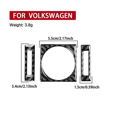3pcs /Set Clock Panel Sticker Set for Volkswagen Magotan/CC Left-Hand Drive