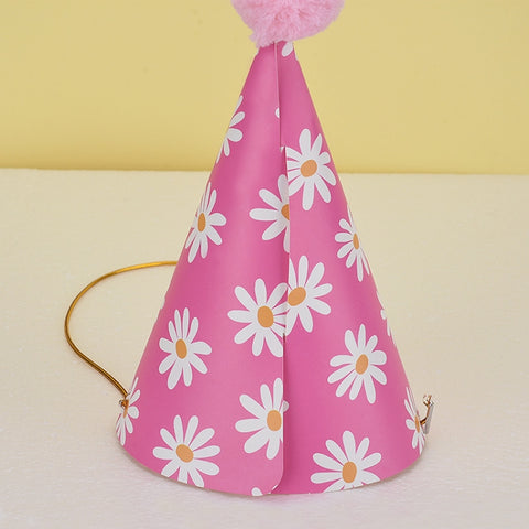 20 PCS Cute Children Bronzing Birthday Hats Cake Baking Decoration Party Hats, Cats, Unicorn, Wave Point, Daisy, Happy Birthday, Star & Moon Bronzing, Golden Ball Cap Happy Birthday, Golden Ball Cap 2 Monster, Golden Ball Cap Spaceman                  ...