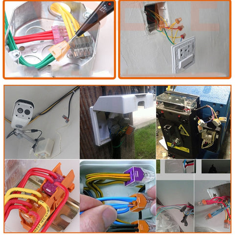 10 PCS VSE-412W Terminal Building Wiring Push-in Connector Quick Connection Terminal, VSE-412W