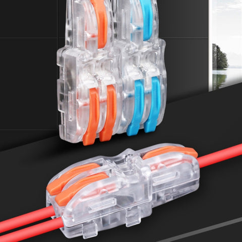 10 PCS Multi-Function Branch Wire Butt Copper Wire Quick Connection Terminal, F12 Orange Handle One in Two Out, F12 Blue Handle One in Two Out, F12 Yellow Handle One in Two Out, F13 Orange Handle One in Three Out, F13 Blue Handle One in Three Out      ...