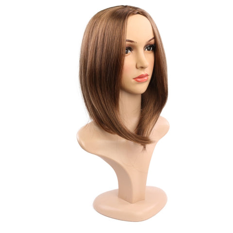 Ladies Short Hair Bobo Head Synthetic Hair Cover, Black, Red Wine, Light Brown, Dark Brown, Black Brown
