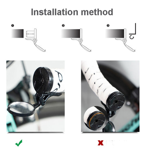 Bicycle Rearview Mirror Road Handlebar Plug Reflector Bicycle Equipment, Handlebar Plug