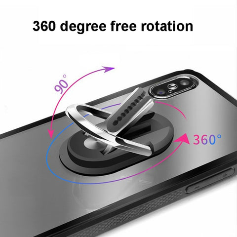 3 PCS Creative Car Phone Holder Car Multi-Function Air Outlet Navigation Ring Bracket, Black, Red, Blue, Golden, Silver