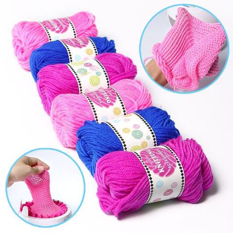 DIY Girl Knitting Scarf Hat Woolen Thread, Random Color Deilvery, Knitting Wool