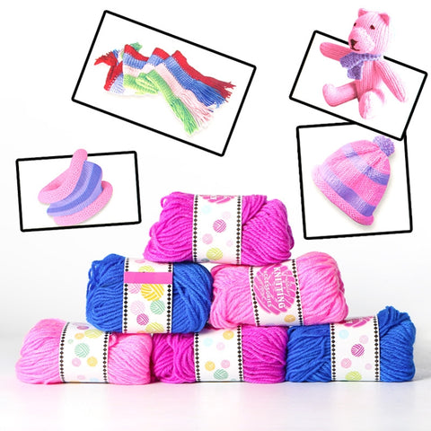 DIY Girl Knitting Scarf Hat Woolen Thread, Random Color Deilvery, Knitting Wool