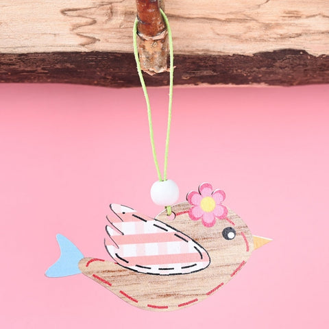 Easter Wooden Pendants Festive Atmosphere Decorative Items, Bunny Egg Shell, Rabbit Lifting Eggshell, Small Egg Shell, Yellow Rabbit Eggshell, Pink Egg, Yellow Rabbit Tooth Egg, Light Yellow Upside-down Rabbit Eggs, Blue Egg, Orange-winged Bird        ...