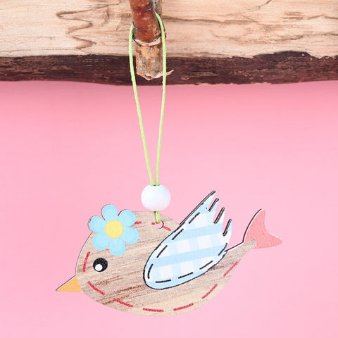 Easter Wooden Pendants Festive Atmosphere Decorative Items, Bunny Egg Shell, Rabbit Lifting Eggshell, Small Egg Shell, Yellow Rabbit Eggshell, Pink Egg, Yellow Rabbit Tooth Egg, Light Yellow Upside-down Rabbit Eggs, Blue Egg, Orange-winged Bird        ...