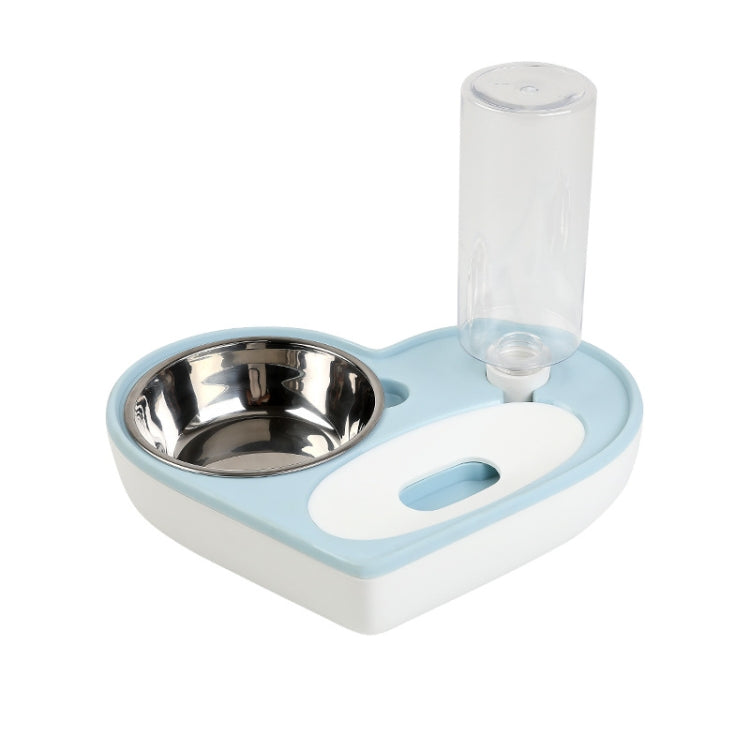 Pet Bowl Love And Moisture-Proof Mouth Dual-Use Bowl Cat Automatic Water Bowl, Blue, Grey, Pink