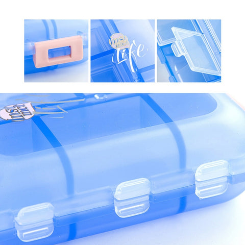 Mizi Small Pill Box Portable Dispensing Medicines Boxes, 10 Grid (Gray), 10 Grid (Brown), 10 Grid (Green), 10 Grid (Blue), 10 Grid (White), 10 Grid (Pink), 7 Grid (Grey), 7 Grid (Brown), 7 Grid (Green), 7 Grid (Blue), 7 Grid (Pink)