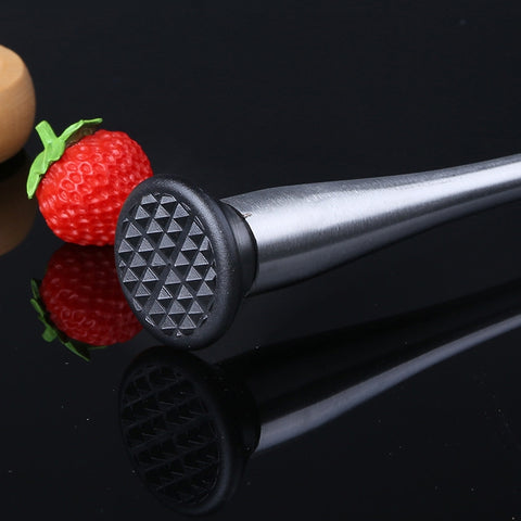 Fruit Crushed Popsicles Crushed Ice Hammer Bartender Mashed Sticks, 23x4x1cm Small, 29.8x4x1.3cm Large