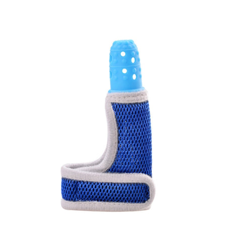 ZT001 Baby Silicone Molar Finger Cots Children Anti-Bite Hand Breathable Thumb Cots Teether Maternal And Baby Products, Pink, Yellow, Red, Blue, Blue Transparent, Red Transparent, Coffee Color-Red, Coffee Color-Purple, Coffee Color-Transparent