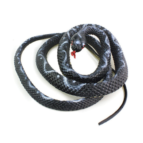 2 PCS Boa Constrictor Tricky Toy Mischief Scary Simulation Snake, Yellow, Green, Black, Brown