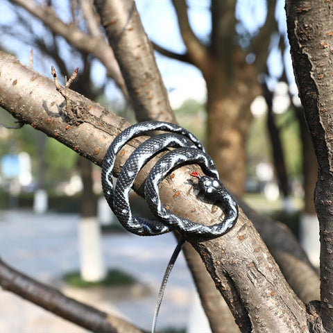 2 PCS Boa Constrictor Tricky Toy Mischief Scary Simulation Snake, Yellow, Green, Black, Brown